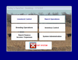Main Menu Today's Rancher Main menu
