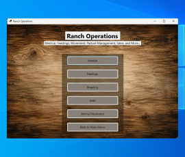 Ranch (Group) Operations Menu